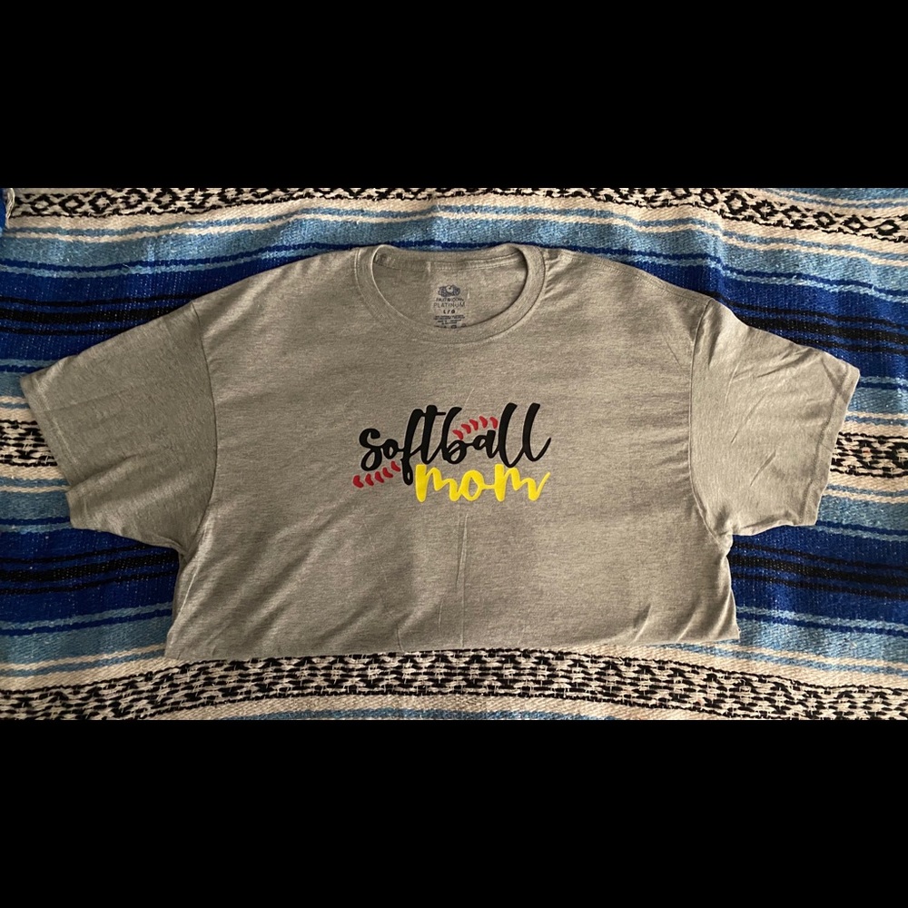 Soft ball mom t shirt